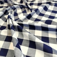 1'' Polycotton Gingham NAVY