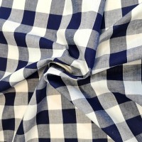 1'' Polycotton Gingham NAVY