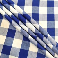 1'' Polycotton Gingham ROYAL BLUE