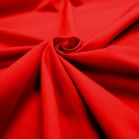 100% Cotton Poplin - BRIGHT RED