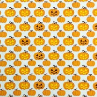 Halloween Polycotton - PUMPKINS