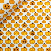 Halloween Polycotton - PUMPKINS