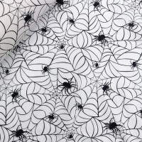 Halloween Polycotton- Spiderweb