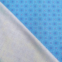 100% Cotton - BLUE GEOMETRIC CIRCLES