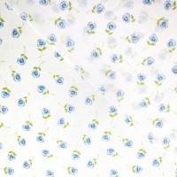 POLYCOTTON  - Blue Flowers