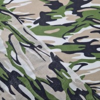 CAMOUFLAGE POLYCOTTON - GREEN