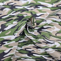 CAMOUFLAGE POLYCOTTON - GREEN