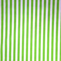 Polycotton Stripes LIME GREEN