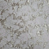 Metallic Floral Brocade - Baby Pink