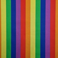 Rainbow Polycotton Stripe 25mm