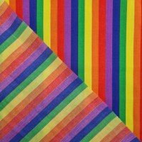 Rainbow Polycotton Stripe 12mm