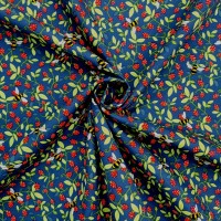 Floral Poplin Design 30 - NAVY