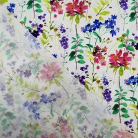 100% Floral Cotton - BRIGHT FLOWERS