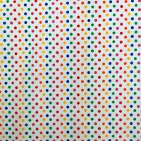 5mm Multicolour Polkadot Polycotton Design 1