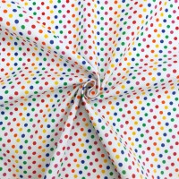 5mm Multicolour Polkadot Polycotton Design 1