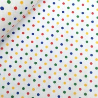 15mm Multicolour Polycotton Polkadot