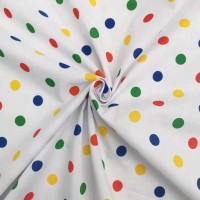 26mm Multicolour Polycotton Polkadot