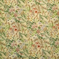 Floral Cotton Poplin- Wild Flowers on Beige