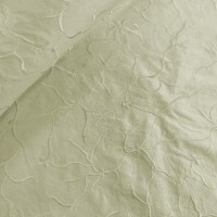 Ivory Foliage Embroidered Silk