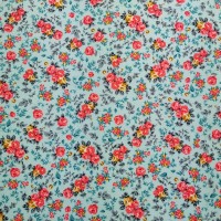 Floral Poplin Design 3 Blue