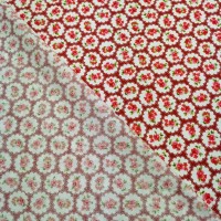 Floral Cotton Poplin - Roses on Red