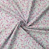 Floral Cotton Poplin - Ditsy Flowers on Sky Blue