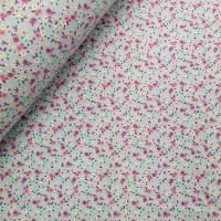 Floral Cotton Poplin - Ditsy Flowers on Sky Blue