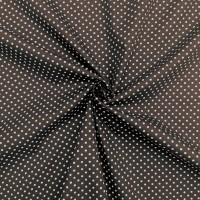 3mm Spot Cotton Poplin Brown