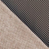 3mm Spot Cotton Poplin Brown