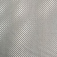 3mm Spot Cotton Poplin Silver