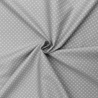 3mm Spot Cotton Poplin Silver