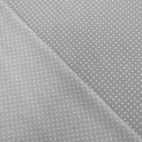 3mm Spot Cotton Poplin Silver