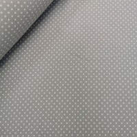 3mm Spot Cotton Poplin Silver