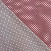 3mm Spot Cotton Poplin Dusky Pink