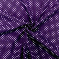 3mm Spot  Cotton Poplin Purple