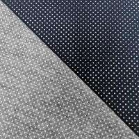 3mm Spot Cotton Poplin Navy