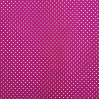 3mm Spot Cotton Poplin Bright Pink