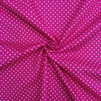 3mm Spot Cotton Poplin Bright Pink