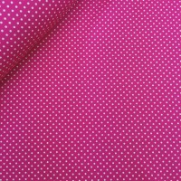 3mm Spot Cotton Poplin Bright Pink