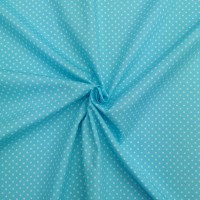 3mm Spot Cotton Poplin Sky Blue