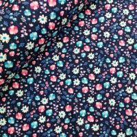 Floral Poplin DESIGN 18 NAVY