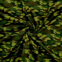 100% Cotton Camouflage - WOODLAND