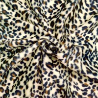 Baby Leopard Polyester Velboa