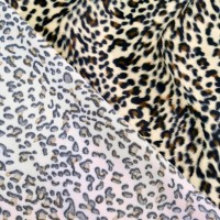 Baby Leopard Polyester Velboa