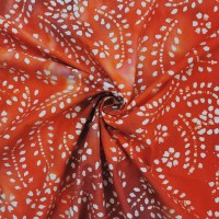 Batik Cotton - Barbados Red