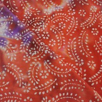 Batik Cotton - Barbados Red