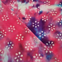 Batik Cotton - Bettowia Flower Cerise