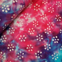 Batik Cotton - Bettowia Flower Cerise