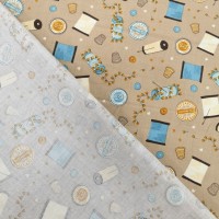 Cotton Poplin - Buttons and Bobbins