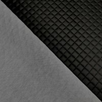 Embossed Diamond Leatherette Black